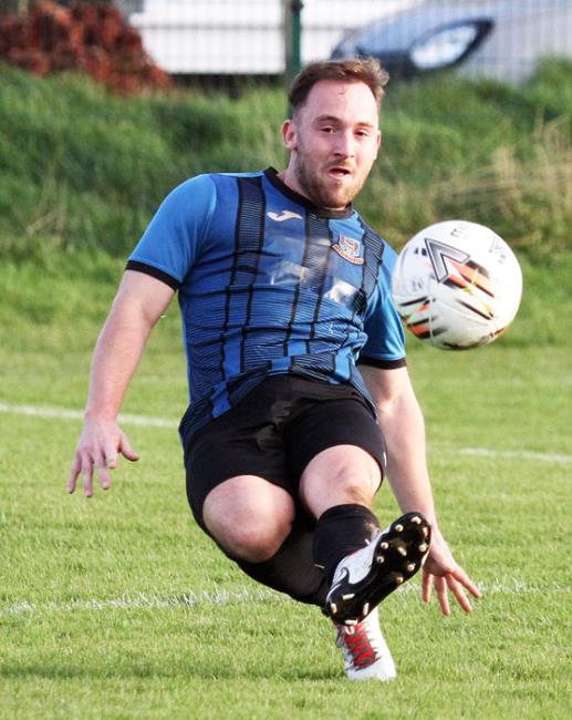 Alfie Stotter bagged a brilliant hat-trick for Hakin United